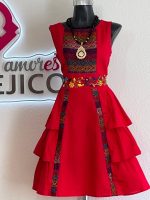 VESTIDO TATY ROJO T-UNITALLA