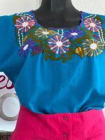 HUIPIL CORTO AZUL T-G - Imagen 2