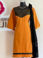 VESTIDO ROBI AZUL MOSTAZA T-EXG