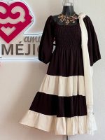VESTIDO SORAY CAFE/BEIGE T-UNITALLA