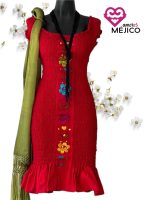 VESTIDO LIHA ROJO T-UNITALLA