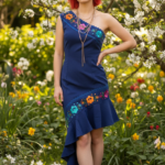 VESTIDO IVETTE AZUL REY T-UNITALLA