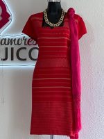 VESTIDO DE TELAR LONDRA ROJO T-EXG - Imagen 2