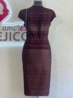 VESTIDO DE TELAR LONDRA ROJO T-M - Imagen 3