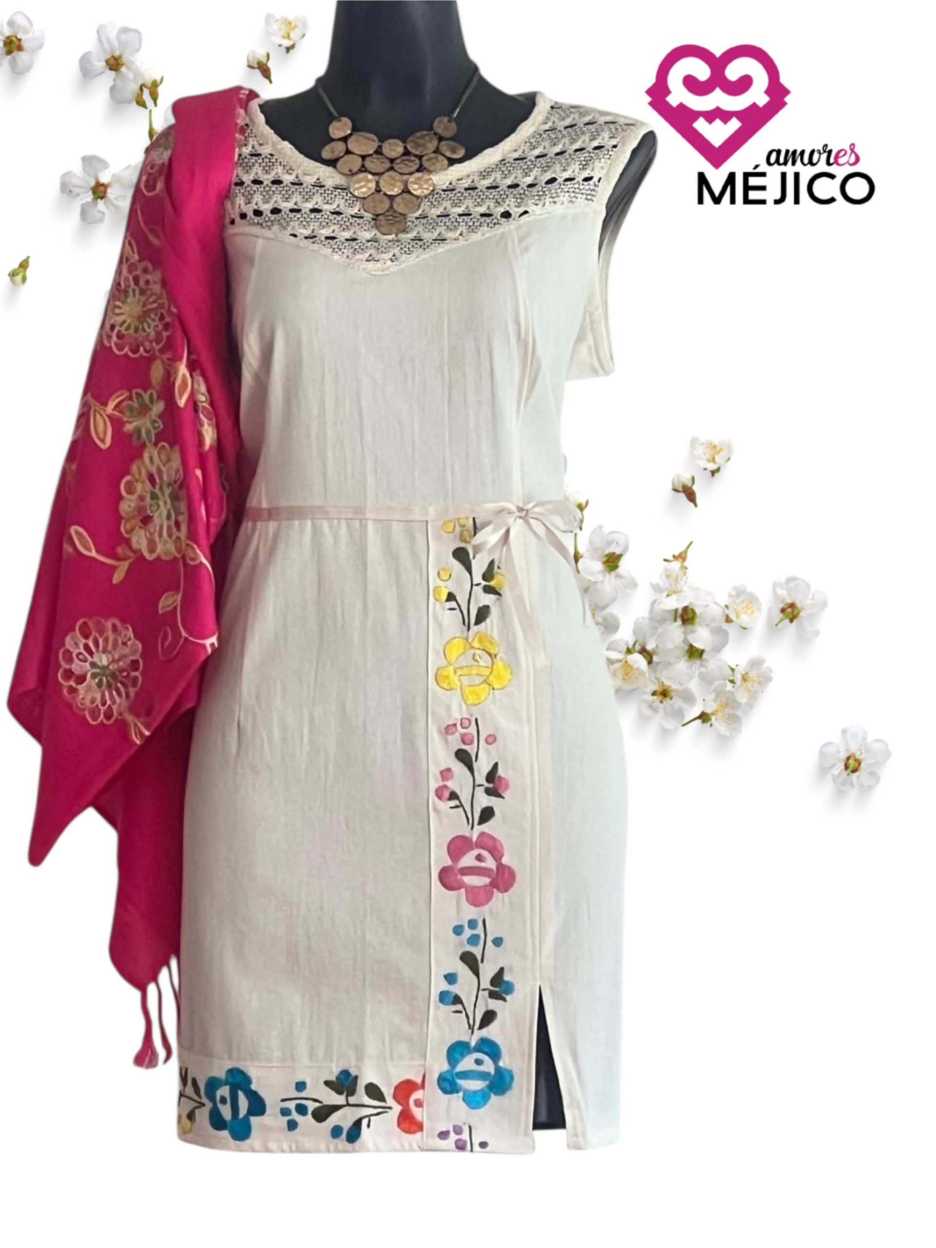 2e7f8db0-ae66-4da8-9967-9b0b1992db94 VESTIDO YOSIJANI NATURAL T-UNITALLA - Imagen 1