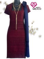 VESTIDO DE TELAR LONDRA ROJO T-EXG