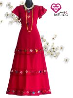 VESTIDO NOEMI ROJO T-UNITALLA