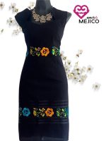 VESTIDO NASHIELY CORTO NEGRO T-UNITALLA