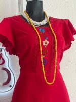 VESTIDO NOEMI ROJO T-UNITALLA - Imagen 2