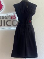 VESTIDO NASHIELY CORTO NEGRO T-UNITALLA - Imagen 3