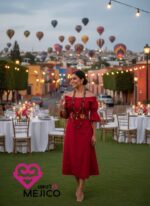 VESTIDO ILSE ROJO T-UNITALLA