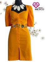 VESTIDO LESLY AMARILLO T-UNITALLA - Imagen 2