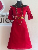VESTIDO ILSE ROJO T-UNITALLA - Imagen 2