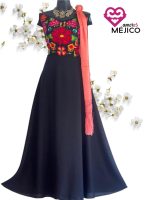 VESTIDO MITZA NEGRO T-G
