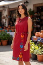 VESTIDO YOSIJANI ROJO T-UNITALLA