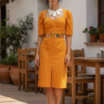 VESTIDO LESLY AMARILLO T-UNITALLA