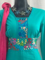 VESTIDO MARITEA VERDE TURQUESA T-UNITALLA - Imagen 3