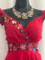 VESTIDO XIGUEL ROJO T-UNITALLA - Imagen 3