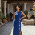 VESTIDO YOSIJANI AZUL REY T-UNITALLA