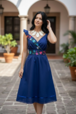 VESTIDO XIGUEL AZUL REY T-UNITALLA
