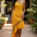 VESTIDO IVETTE AMARILLO T-UNITALLA