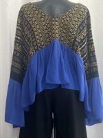 BLUSA DE RAYÓN CON TELAR - Imagen 3