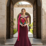 VESTIDO PALOMA VINO T.M