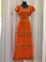 VESTIDO NOEMI NARANJA UNITALLA - Imagen 3
