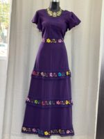 VESTIDO NOEMI MORADO UNITALLA - Imagen 3