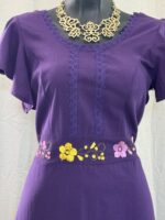 VESTIDO NOEMI MORADO UNITALLA - Imagen 2