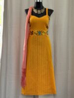 VESTIDO NOCHE BUENA AMARILLO UNITALLA - Imagen 3