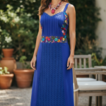 VESTIDO NOCHEBUENA AZUL REY UNITALLA