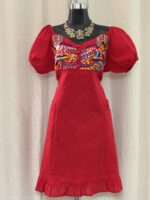 VESTIDO DAYAMI ROJO UNITALLA - Imagen 3