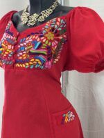 VESTIDO DAYAMI ROJO UNITALLA - Imagen 2