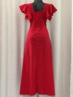 VESTIDO NOEMI ROJO DE MANTA - Imagen 4