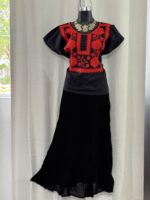 HUIPIL DE POPELINA NEGRO EX GDE - Imagen 3