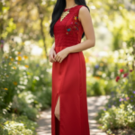 VESTIDO BETZABE ROJO MED/GDE