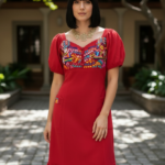 VESTIDO DAYAMI ROJO UNITALLA