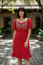 VESTIDO DAYAMI ROJO UNITALLA
