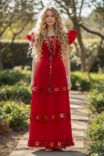 VESTIDO NOEMI ROJO DE MANTA