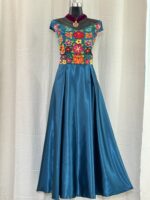 VESTIDO NICTE  C. AZUL TIFFANY T. GDE - Imagen 3