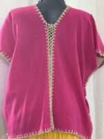 HUIPIL DE ALGODÓN C, FUCSIA T. UNITALLA - Imagen 4