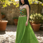 TOP STRAPLESS C. VERDE LIMÓN T.CH/MED
