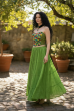 TOP STRAPLESS C. VERDE LIMÓN T.CH/MED