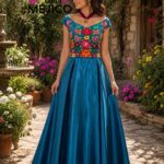 VESTIDO NICTE  C. AZUL TIFFANY T. GDE