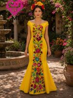 VESTIDO EDITH C. AMARILLO T.CH