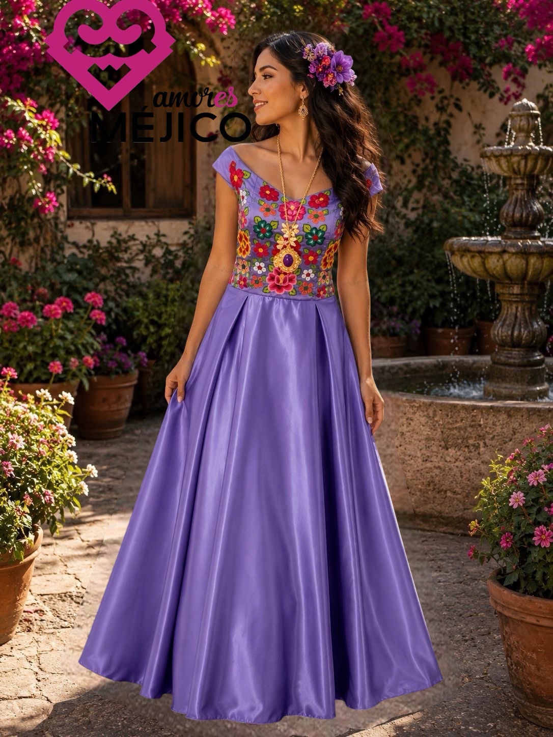 photoroom_20260712_194000 VESTIDO NICTE LILA T.GDE - Imagen 1